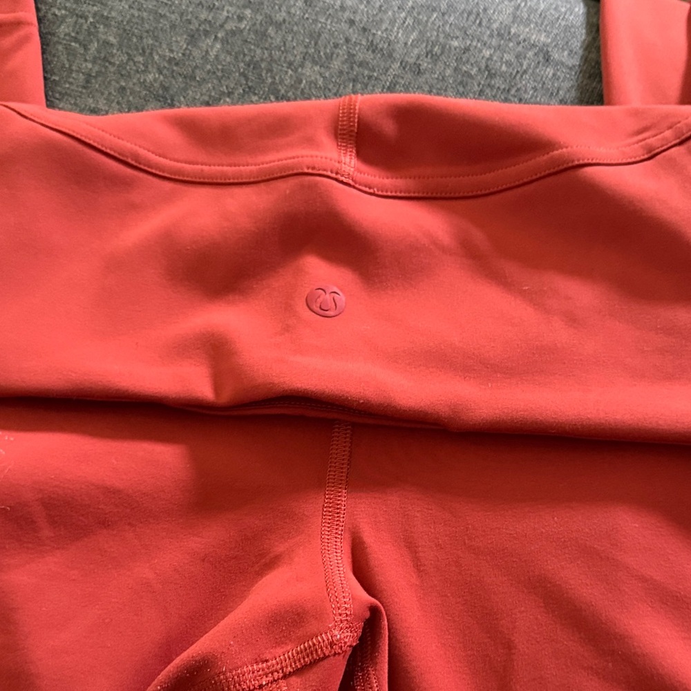 Lululemon Athletica Vibrant Rust colored Leggings